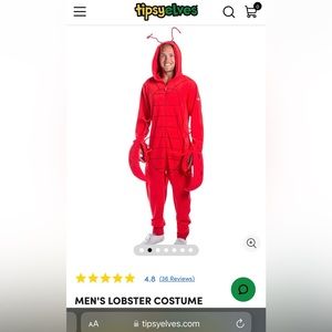 Lobster Costume 🦞 size Small